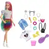 Image de Barbie Poupée léopard aux cheveux arc-en-ciel (GRN81)