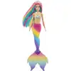 Image de Barbie Dreamtopia Magie de l'arc-en-ciel Poupée sirène avec changement de couleur