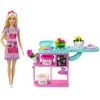 Image de Poupée fleuriste Barbie, set de jeu avec pâte à modeler et accessoires