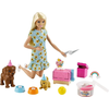 Image de Barbie Set de jeu de fête pour chiens avec poupée avec pâte à modeler de jeu et accessoires