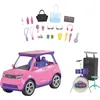 Image de Barbie "Scène libre pour les grands rêves" Voiture SUV avec scène et accessoires, set de jeu