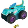 Image de Hot Wheels Monster Trucks Mega-Wrex mangeur de voitures, y compris 1 voiture-jouet