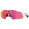 Image de Oakley Unisex Oakley OO9211 RADAR EV PITCH 921104 Lunettes de soleil O_matter Blanc Violet Masque Normale Prizm