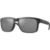 Image de Oakley Homme Oakley OO9102 HOLBROOK 9102D6 Lunettes de soleil Injecté Noir Gris Carré Polarisé Prizm