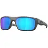 Image de Oakley Homme Oakley OO9367 DROP POINT 936706 Lunettes de soleil O_matter Gris Bleu Carré Polarisé Prizm