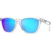 Image de Oakley Unisex Oakley OO9013 FROGSKINS 9013D0 Lunettes de soleil O_matter Transparent Bleu Carré Normale Prizm Iridium