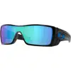 Image de Oakley Homme Oakley OO9101 BATWOLF 910158 Lunettes de soleil O_matter Noir Bleu Masque Normale Prizm