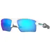 Image de Oakley Unisex Oakley OO9188 FLAK 2.0 XL 918894 Lunettes de soleil O_matter Blanc Bleu Carré Normale Prizm