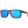 Image de Oakley Homme Oakley OO9102 HOLBROOK 9102G7 Lunettes de soleil O_matter Noir Bleu Carré Polarisé Prizm