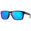 Image de Oakley Homme Oakley OO9102 HOLBROOK 9102H0 Lunettes de soleil O_matter Noir Bleu Carré Polarisé Prizm
