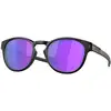 Image de Oakley Homme Oakley OO9265 LATCH 926555 Lunettes de soleil O_matter Noir Violet Ronde Normale Prizm