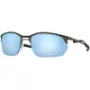 Image de Oakley Homme Oakley OO4145 WIRE TAP 2.0 414506 Lunettes de soleil Métal Gris Bleu Carré Polarisé Prizm