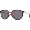 Image de Oakley Femme Oakley OO9288 SIELO 928801 Lunettes de soleil O_matter Noir Gris Ronde Polarisé Prizm