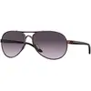Image de Oakley Femme Oakley OO4079 FEEDBACK 407948 Lunettes de soleil Métal Rouge Gris Ronde Normale Ombré