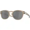 Image de Oakley Homme Oakley OO9265 LATCH 926568 Lunettes de soleil O_matter Beige Gris Ronde Polarisé Prizm