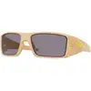 Image de Oakley Homme Oakley OO9231 HELIOSTAT 923117 Lunettes de soleil O_matter Beige Gris Carré Polarisé Prizm