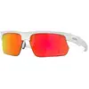 Image de Oakley Unisex Oakley OO9400 BISPHAERA 940003 Lunettes de soleil O_matter Blanc Rouge Carré Normale Prizm