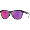 Image de Oakley Homme Oakley OO9284 FROGSKINS RANGE 928413 Lunettes de soleil O_matter Noir Violet Ronde Normale Prizm