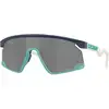 Image de Oakley Unisex Oakley OO9280 BXTR 928018 Lunettes de soleil O_matter Bleu Gris Masque Normale