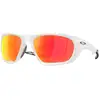 Image de Oakley Homme Oakley OO9431 LATERALIS 943110 Lunettes de soleil O_matter Blanc Rouge Carré Polarisé