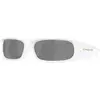 Image de Oakley Unisex Oakley OO9522 HIGHLAND 952202 Lunettes de soleil O_matter Blanc Gris Carré Normale