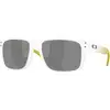 Image de Oakley Homme Oakley OO9102 HOLBROOK 9102AP Lunettes de soleil O_Matière Transparent Gris Carré Polarisé
