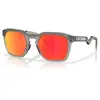 Image de Lunettes de soleil OAKLEY HSTN SQ Matte Grey Smoke Prizm Ruby, couleur anthracite