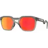 Image de Oakley Unisex Oakley OO9533 HSTN SQ 953302 Lunettes de soleil O_Matière Gris Rouge Carré Normale