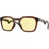 Image de Oakley Unisex Oakley OO9533 HSTN SQ 953310 Lunettes de soleil O_Matière Marron Jaune Carré Normale Prizm