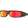 Image de Oakley Unisex Oakley OO9522 HIGHLAND 952206 Lunettes de soleil O_Matière Marron Rouge Carré Normale