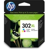 Image de HP 302XL cartouche d'impression cyan, magenta, jaune (F6U67AE)