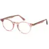 Image de TOM FORD Unisex TOM FORD FT5557-B 072 Montures optiques Acétate Rose Ronde Normale