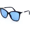 Image de Lunettes de soleil Swarovski pour femmes Lunettes de marque Lunettes pour femmes, taille : taille unique, couleur : bleu marine, bleu clair