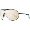 Image de Web, Occhiali da sole WE0282, forma a mascherina, colore nero opaco , colore lente marrone specchiato