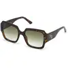 Image de Guess Femme Guess GU7681 52P Lunettes de soleil Injecté Havane Vert Carré Normale Ombré