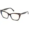 Image de TOM FORD Femme TOM FORD FT5709-B 052 Montures optiques Acétate Havane Cat Eye Normale