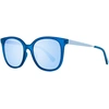 Image de Skechers - Lunettes de soleil pour femmes SE6099- forme rectangulaire , couleur bleu mat, verres couleur bleu miroir..,