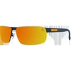 Image de Timberland - Lunettes de soleil pour hommes TB9236 de forme rectangulaire, couleur grise, verres couleur miroir or,