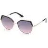 Image de Guess Femme Guess GU7736 01U Lunettes de soleil Métal Noir Bordeaux Géométrique Normale Miroir