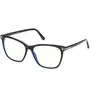 Image de TOM FORD Femme TOM FORD FT5762-B 001 Montures optiques Acétate Noir Carré Normale