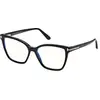 Image de TOM FORD Femme TOM FORD FT5812-B 001 Montures optiques Acétate Noir Papillon Normale