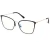 Image de TOM FORD Femme TOM FORD FT5839-B 1 Montures optiques Métal Noir Papillon Normale