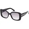 Image de Swarovski Femme Swarovski SK0373 01B Lunettes de soleil outlet Acétate Noir Gris Carré Normale Ombré