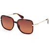 Image de Lunettes de soleil pour femme Max & Co MO0083 52F dark havana 56/18/145