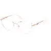 Image de Guess Femme Guess GU2954 024 Montures optiques Métal Blanc Cat Eye Normale