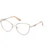 Image de Guess Femme Guess GU2954 059 Montures optiques Métal Beige Cat Eye Normale