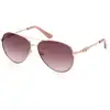 Image de Guess Femme Guess GU7885-H 74F Lunettes de soleil Métal Rose Marron Pilote Normale Ombré