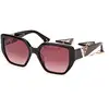 Image de Guess Femme Guess GU7892 01T Lunettes de soleil Acétate Noir Bordeaux Géométrique Normale Ombré