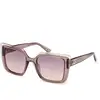 Image de Guess Femme Guess GU7908 59Z Lunettes de soleil Injecté Beige Violet Carré Normale Ombré