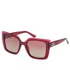 Image de Guess Femme Guess GU7908 69T Lunettes de soleil Injecté Bordeaux Bordeaux Carré Normale Ombré